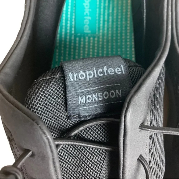 Tropicfeel Monsoon All Black Sustainable Sneaker Size EUR 37 US  Men’s 12.5 - Picture 3 of 16